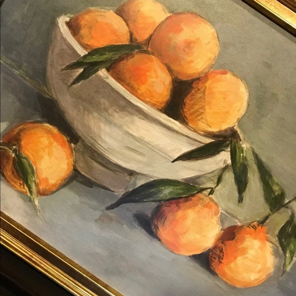 Citrus Harvest Framed Wall Canvas Studio McGee